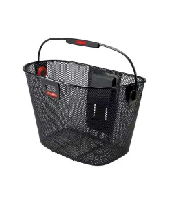 KLICK-FIX Panier Avant Klickfix Maille Fine Sans Adaptateur Noir 16 Litres